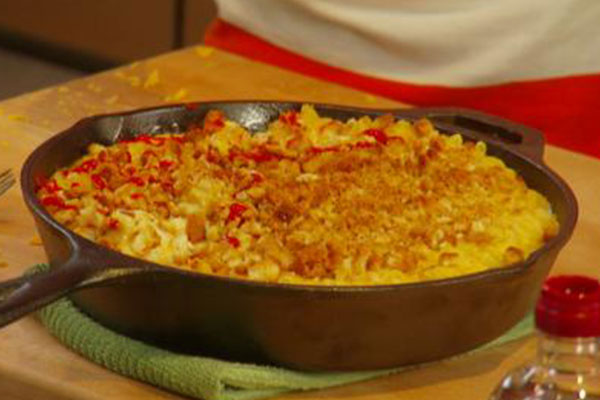 Macarrão com Queijo e Milho Doce